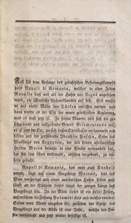 Die Beweggründe, warum die europäischen Großmächte Griechenland nicht früher aus der Sklaverei der Türken befreieten : nebst e. Beschreibung von Napoli di Romania ...