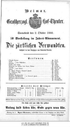 Die zärtlichen Verwandten