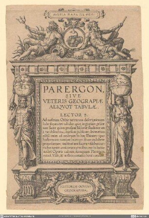 [Theatrum orbis terrarum] Parergon, Sive Veteris Geographiae Aliqvot Tabvlae