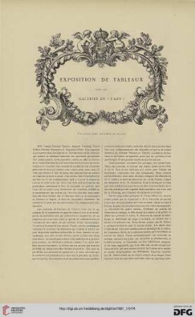 7: Exposition de tableaux dans les galeries de "L'Art"
