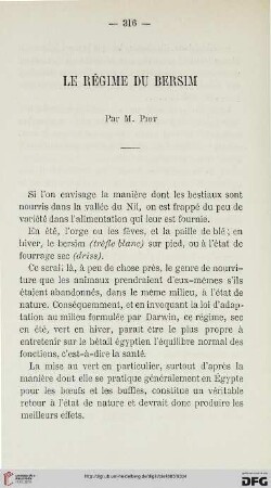 2.Ser. 6.1885: Le régime du Bersim