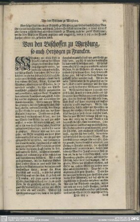 [V Caspar Brusch] Von den Bischoffen zu Wirtzburg, so auch Hertzogen zu Francken
