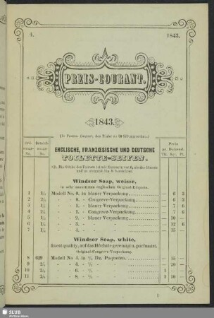 Preis-Courant