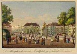 Dresden-Neustadt, Hauptwache und Marktplatz - Folge Dresden-Ansichten