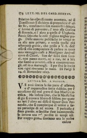 Lettera XIII. - Lettera XXV.