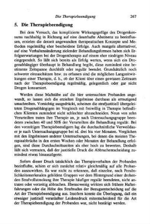 267-269, 5. Die Therapiebeendigung