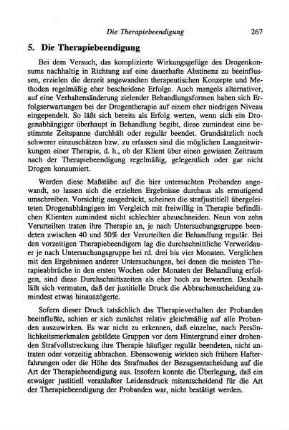 267-269, 5. Die Therapiebeendigung