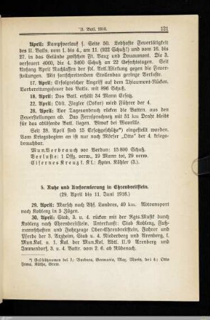5. Ruhe und Umformierung in Ehrenbreitstein