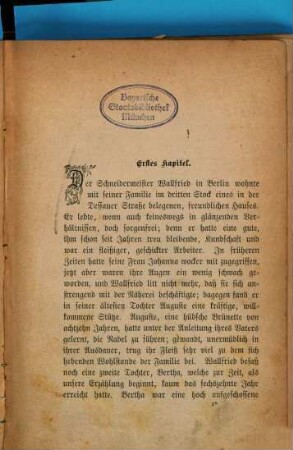 Eine Prostituirte : Berliner Sittenbild von Adolph L'Arronge