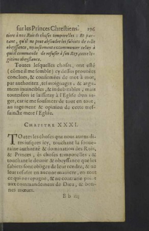 Chapitre XXXI. - XXXIII.
