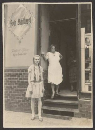 Ansichtskarte „Fein-Bäckerei“, Simeonstraße 14