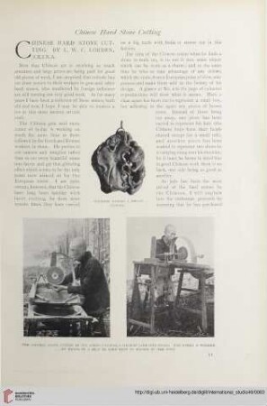 Vol. 49 (1913) = No. 193: Chinese hard stone cutting