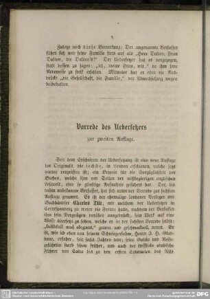 Vorrede des Uebersetzers zur zweiten Auflage