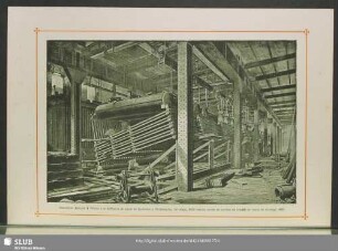 Chaudières Babcock & Wilcox à la Raffinerie de sucre de Spreckles à Philadelphie, 1er étage, 8025 mètres carrés de surface de chauffe en cours de montage 1889