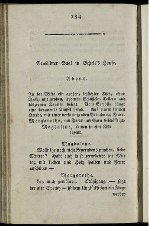 Gewölbter Saal in Schele's Hause.