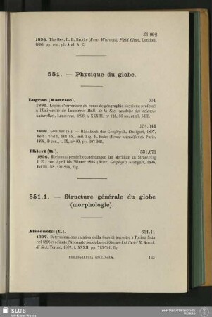 551. - Physique du globe