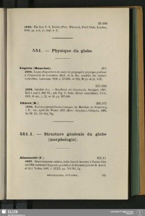551. - Physique du globe