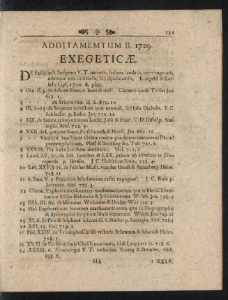 Additamentum II. 1729.