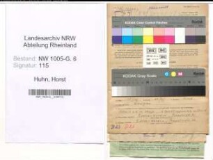 Entnazifizierung Horst Huhn , geb. 19.12.1908 (Betriebsleiter)