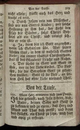 Von der Taufe.