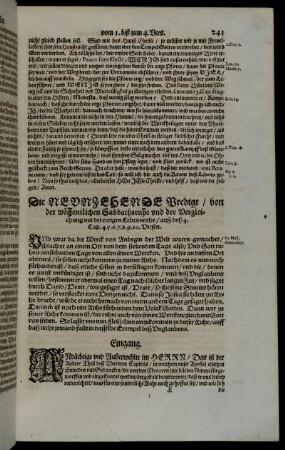Die Neunzehende Predigt. - Die Drey und Zwantzigste Predigt.