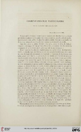 13: Correspondance particulière de la Gazette des Beaux-Arts