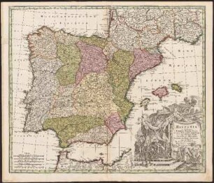 Hispania : ex Archetypo Roderici Mendez Sylvæ et variis Relationibus manu scriptis et impressis hujus Regni