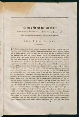 1-4, Herzog Eberhard im Bart