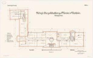Oberzolldirektion, Münster: Grundriss Dachgeschoss 1:100