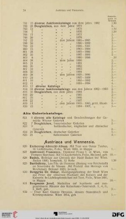 Austriaca und Viennensia (Nr. 826-954)