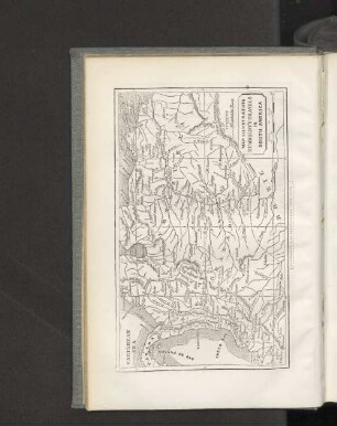 Map illustrating Humboldt's travels in South America