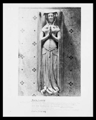 Grabfigur der Catherine D'Alençon, Gattin des Pierre D'Évreux-Navarra, Graf von Mortain