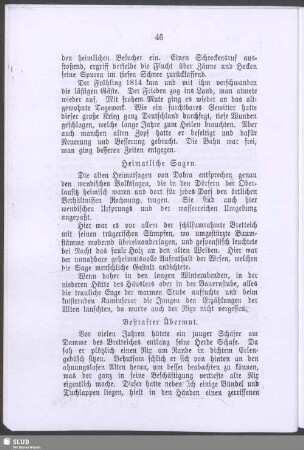 Heimatliche Sagen
