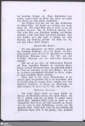 Heimatliche Sagen