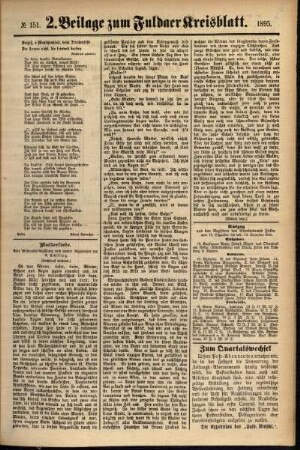Dritte Ausgabe vom Samstag, den 21. Dezember 1895.