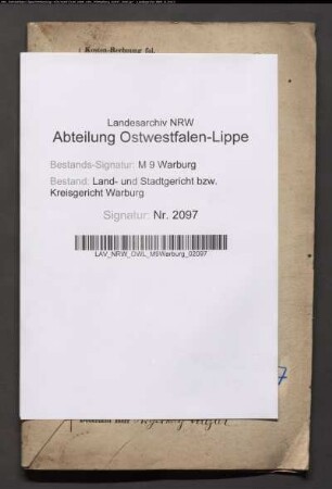 Erblasser: Ulrich, August; Erblasser: Ulrich, Elisabeth, geb. Reineke: