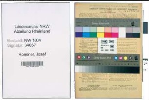 Entnazifizierung Josef Roesner , geb. 19.08.1907 (Justizangestellter)
