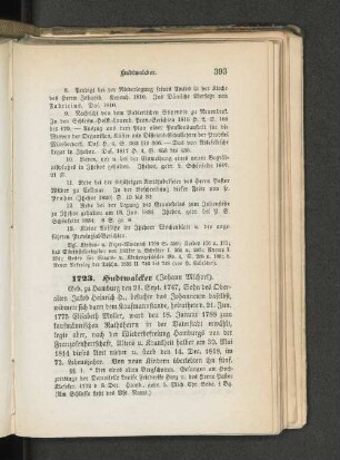 1723. Hudtwalcker (Johann Michael).
