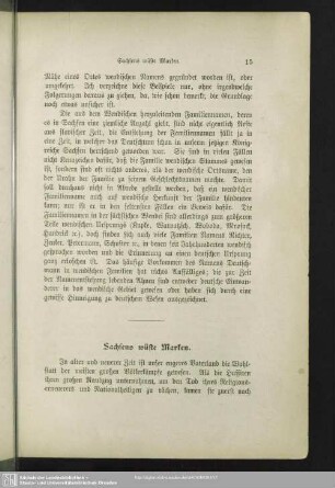 Sachsens wüste Marken