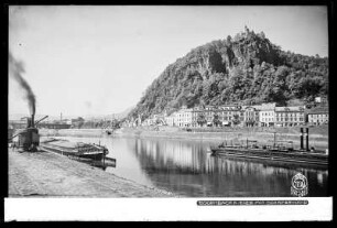 Blick auf Bodenbach an der Elbe mit Schäferwand