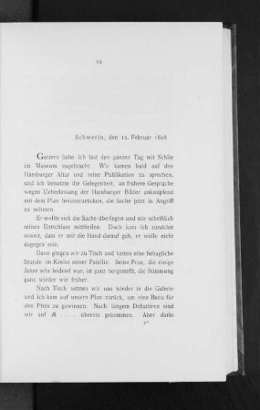 Schwerin, den 12. Februar 1898