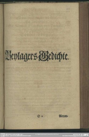 Beylagers-Gedichte