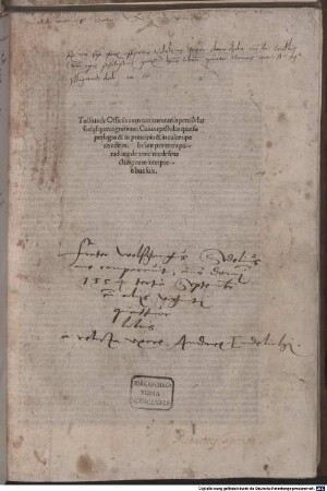 De officiis. Mit Kommentar, Widmungsbrief an Kardinal Raffaele Riario, Kardinal Francesco Gonzaga und mit Nachwort an die Leser von Petrus Marsus
