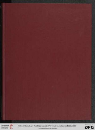 Band 16: Römische Forschungen der Bibliotheca Hertziana: Miscellanea Bibliothecae Hertzianae : zu Ehren von Leo Bruhns, Franz Graf Wolff Metternich, Ludwig Schudt