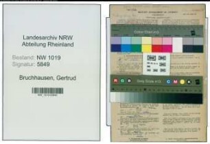 Entnazifizierung Gertrud Bruchhausen , geb. 26.02.1914 ()