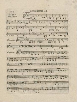 No. 2 Hymne. Par Gossec.
