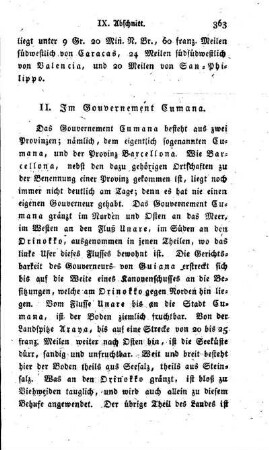 Im Gouvernement Cumana.