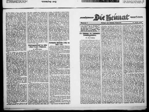 Die Heimat. 1926-1929