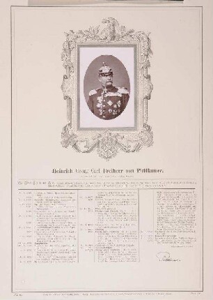 Bildnis von Heinrich Freiherr von Puttkamer (1818-1886)