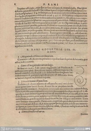 P. Rami Geometriae Lib. II. De Linea.